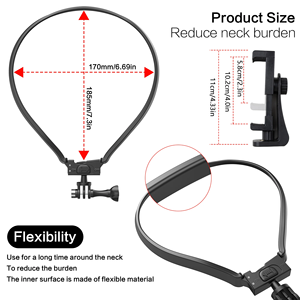 OEM ODM <span class=keywords><strong>Gopro</strong></span> Neck Holder Mount Collar Mount Quick Release Manos libres Accesorios de montaje para <span class=keywords><strong>Gopro</strong></span> <span class=keywords><strong>Hero11</strong></span> 10 Insta360 - Product Image 3