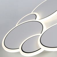 Plafonnier LED moderne fin et léger de style simple pour la maison intelligente, à montage en surface, pour chambre à coucher et salon