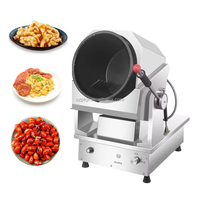 Machine de cuisson à tambour 360 pour cuisine domestique Machine de cuisson électrique automatique pour légumes Robot Wok Machine de cuisson