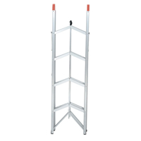 Échelles pliantes modernes en alliage d'aluminium, 3-7 marches, capacité de charge 150 kg, pour villa, usage extérieur, portables
