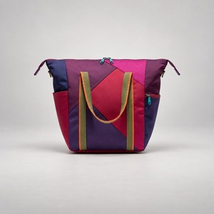 Sac de sport en toile géométrique pour pickleball, avec logo personnalisé, en provenance de restes de tissu mélangés, vente en gros, pour tennis et padel - Product Image 1