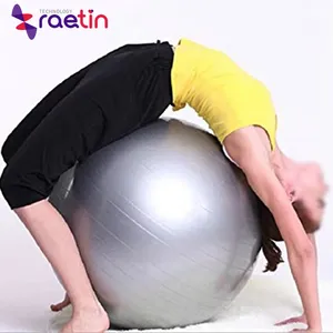 Pelota de ejercicio fitness ecológica y estabilidad inflable con logotipo personalizado, pelota de Pilates impresa, pelota de yoga antideslizante de PVC de 25cm
