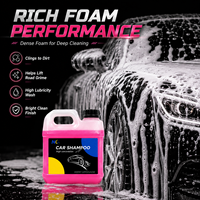 Shampooing auto haute concentration OEM, marque privée, liquide rose, savon de nettoyage pour voitures, fourniture d'usine