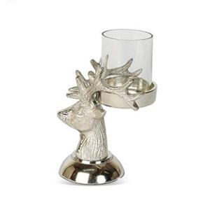 Handmade Candle Jar Unique Designer High Quality Modern Customized Glass Reindeer <b>Head</b> <b>Stag</b> & Glass Candle Holder - Product Image 1