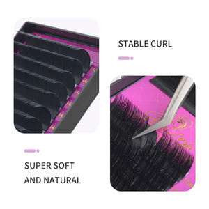 <span class=keywords><strong>Precio</strong></span> de fábrica Super Dark Eyelash Extensions Tray Venta al por mayor Private Label Volume Classic Lashes Extension - Product Image 2