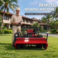 Robot Pemotong Rumput Model Terbaru, Lebar Pemotongan 800Mm 1000Mm 1200Mm, Kontrol Jarak Jauh, Mesin Pemotong Rumput Tipe Flail