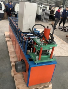 Placa de yeso Perfiles de metal Línea de producción Tira de aluminio Techo falso Máquina formadora de rollos en frío - Product Image 2