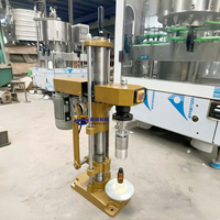 Machine de scellage et de capsulage portable automatique pour bouteilles en verre, bouteilles d'huile d'olive, bouteilles de liqueur, bouteilles en plastique, bouteilles à bouchon aluminium et boîtes de conserve filetées