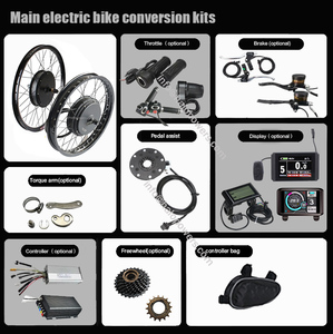 Kit di conversione e-bike 48V-72V 5000W 8000W 3000W con motore mozzo posteriore e batteria per bici elettrica, per dropout 135-150mm - Product Image 4