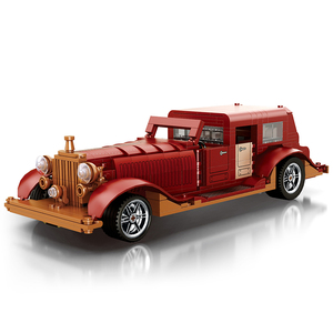 Vintage Auto Modell Phantom Oldtimer (865 Teile) Klassische Stadt Retro Limousine Bausteine Montage Kinderspielzeug Geschenk Bauklötze Set - Product Image 1