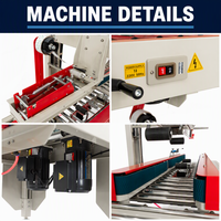 Machine à sceller les cartons FXJ-5050Z, plieuse de rabats, scelleuse de cartons, scelleuse de boîtes pour ligne d'emballage en usine, certifiée CE