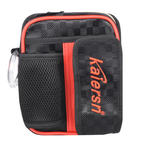 Bolsa de Cintura para Golf Passen Park con Cierre de Cremallera, Material de PVC Impermeable, Color Amarillo/Rojo, Tamaño 14.5x18cm, Accesorios para Guardar Pelotas - Product Image 1