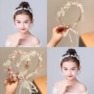 Diadème de mariée tendance en feuille d'or scintillante avec perles pour filles et femmes, Europe et États-Unis - Product Image 3