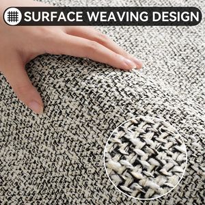 Tapis de salle de bain rectangulaire en fibre de polyester, absorbant, séchage rapide, design minimaliste, pour entrée de salle de bain - Product Image 5