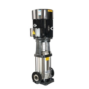 Bomba centrífuga vertical multietapa de acero inoxidable 304 CDL/CDLF con conexión bridada para aumento de presión en tuberías - Product Image 1