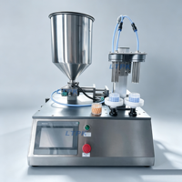 Machine de remplissage de billes à double tête LT-KLQ2, doseuse à piston pour billes cosmétiques, perles de gel sphériques pour soins de la peau