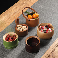 Vintage retro Chinese stijl rechthoekige luxe thee- en snack schaal, fruit- en dessertbord, creatieve huishoudelijke opbergmand