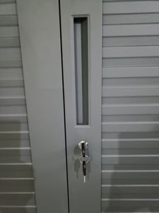 Armoire de rangement extérieure en métal robuste à 2/3 portes, imperméable, résistante au soleil, à la décomposition et à l'humidité, armoire à outils, armoire de rangement - Product Image 4