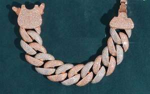 Luxury 925 Sterling Silver Cuban Link Bracelet Lab Grown Moissanite Diamond Stylish Minimal Jewelry - Product Image 5