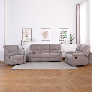 Wohnzimmer-Möbel Leinen-Stoff Relaxsessel Manuelles <span class=keywords><strong>Sofa</strong></span> Verlängerbares 3+2+1 Sektional-<span class=keywords><strong>Sofa</strong></span>-Set - Product Image 3