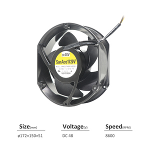 Ventilateur axial de refroidissement pour serveur et équipement de télécommunications SANYO DENKI San Ace 9WG5748P5G001 172*150*51mm 48VDC 140W 2.91A 546CFM 8600rpm - Product Image 2