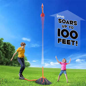 Fusée à Air Dinosaure pour Enfants Lanceur de Pompe à Pied Air Pressé Stomp Soaring Foam Rocket Jouets Jeux de Sport de Plein Air Jouet Cadeau pour Enfants - Product Image 4