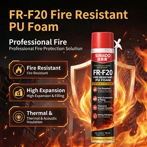 Mousse expansive ignifuge PU de 750 ml pour l'étanchéité des portes et fenêtres dans la construction - Product Image 6