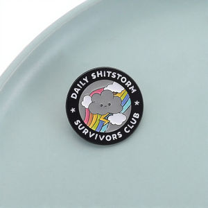 Pins de Esmalte de Estilo Punk, Horror y Humor, con Diseños 'Abrazos Gratis' y 'Solo Broma, No Me Toques', Broches, Insignias de Solapa, Accesorio de Halloween, Día del Padre - Product Image 3