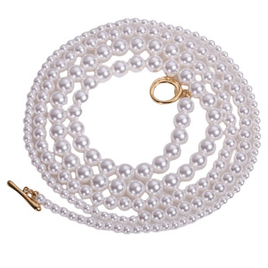 Collana di Perle Bianche di Lusso Stile <span class=keywords><strong>Swarovski</strong></span>, Design Minimalista di Alta Gamma per Donne, Catena Elegante per Maglione - Product Image 5