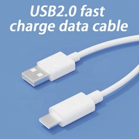 Cable de Carga Rápida USB 2.0 Tipo-C 3A 5A Quick Charge 3.0 de 1m con Conector Tipo A para Carga de Teléfonos Móviles (Cobre Puro)