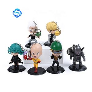 พวงกุญแจฟิกเกอร์อนิเมะ 3 มิติ ขนาด 7 ซม. ชุดวันพันช์แมน 6 ชิ้น ขายส่ง ของเล่นโมเดลพลาสติก ตุ๊กตาอนิเมะ - Product Image 1