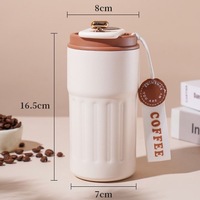 Tasse à café isotherme en acier inoxydable 316 avec logo personnalisé, gobelet de voyage avec couvercle affichant la température