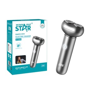 เครื่องโกนหนวดไฟฟ้า WinningStar แบบหัวคู่ ชาร์จด้วย Type C ตัวเครื่องโลหะ กันน้ำ IPX7 สำหรับผู้ชาย - Product Image 1
