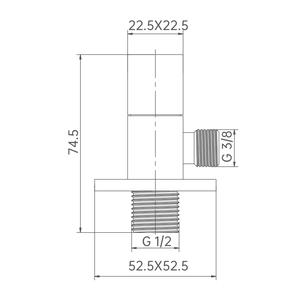 Robinet d'angle G1/2 chromé couleur personnalisée pour la <span class=keywords><strong>plomberie</strong></span> sous évier et les équipements sanitaires de salle de bain - Product Image 4