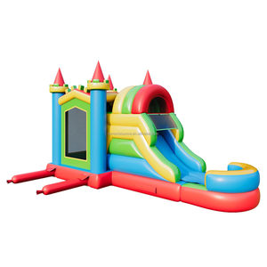 Offre Spéciale : Combo Château Gonflable Aquatique Humide/Sec avec Toboggan et Piscine à Jets d'Eau – Idéal pour Fêtes d'Anniversaire et Événements Extérieurs (Location d'Équipement) - Product Image 2