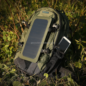Mochila Solar Impermeable de Alta Eficiencia (22.5%) de 45L con Certificación CE, de Nailon Verde para Senderismo y Ciclismo, con Espacio para Teléfono de Emergencia GSE-602 - Product Image 4
