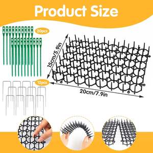 للبيع بالجملة سدادات شبكة حفر 15x20 Prickle حصير ردع للقطط طارد للقطط ضد المسامير مع المراسي - Product Image 2