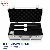 IEC 61032 IP3X IP4X 1.0mm Handheld Rigid Test Probe D Steel Rod for Electrical Enclosure Testing