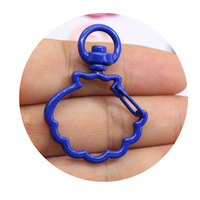 Fermoir à homard pivotant en métal, mignon fermoir à coquille, pouce, lune, étoile, fleur, cœur, bijoux, pièces