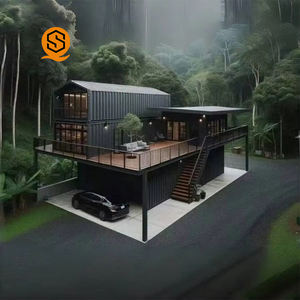 预制房屋2层集装箱房屋现代模块化可拆卸集装箱房屋价格豪华酒店2 3卧室20 40英尺别墅 - Product Image 2