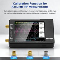 NanoVNA-H Analyseur de réseau vectoriel amélioré 10KHz-1.5GHz Écran tactile 2,8 pouces Analyseur d'antenne HF VHF UHF Précision 1 Ppm IP55