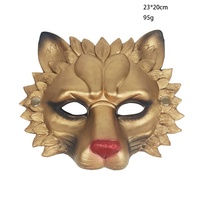 Masque Lion Réaliste 3D pour Adultes Nouveau Design Doux PU Moussant Masque de Carnaval Boule pour Halloween Cosplay