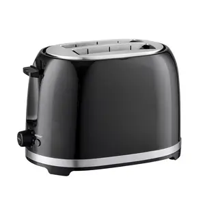 신상품 팝업 토스터 블랙 컬러 스테인레스 스틸 토스터기 샌드위치 클램프 재가열 기능 샌드위치 메이커 토스터