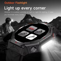 Montre connectée GPS KC91 avec cartes hors ligne, boussole, longue autonomie, écran IPS, appels et réponse, compatible Android et iOS