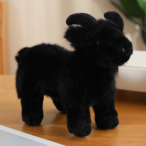 Peluche di Pecora Morbida e Soffice con Fiocco, Giocattolo Imbottito per Bambini, Regalo di Compleanno - Product Image 6