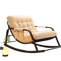 Chaise berçante loisirs Double chaise paresseuse pour chambre salon dormir Chaise longue inclinable large Double siège