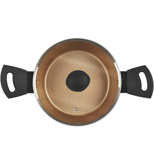High Quality Ceramic Coated Non-Stick <b>Pots</b> Soft Touch Handle 6-Piece Blue Aluminum Induction Cookware <b>Set</b> - Product Image 4