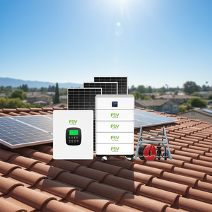 Sistema Fotovoltaico Completo 5KW 10KW 20KW 30KW per Installazione su Tetto Domestico, Sistema Solare Ibrido Off-Grid - Product Image 2