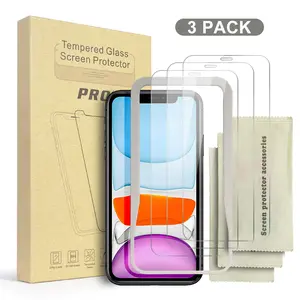 3 paket 2.5D temperli cam iphone 12 pro max ekran koruyucu iphone 12 perakende ambalaj