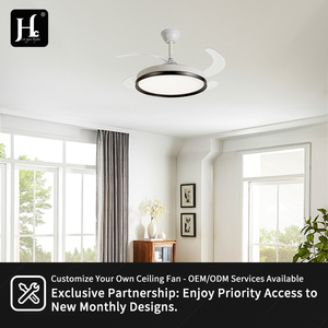 42-inch modern <b>ceiling</b> fan telescopic <b>ceiling</b> fan with LED <b>light</b> and <b>remote</b> <b>control</b> - Product Image 5